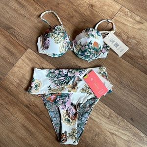 NWT Maaji Jacobean Coconut Bikini